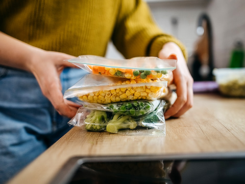 packing leftover food