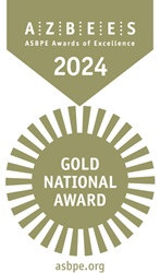 AZBEES ASBPE Awards of Excellence 2024 Gold National Award asbpe.org