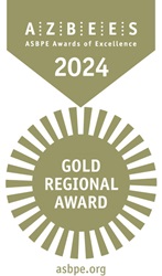 AZBEES ASBPE Awards of Excellence 2024 Gold Regional Award asbpe.org