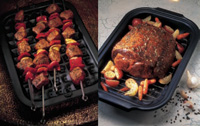 Among the cooking techniques that can be scaled-up to commercial production are grilling and roasting.