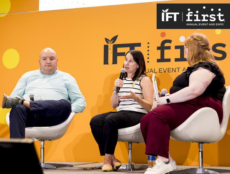 “Preparing for Generation Alpha,” panel with Mike Kostyo, vice president at Menu Matters; Melanie Zanoza Bartelme, associate director, global food analyst at Mintel; moderated by Emily Little, associate editor of publications at IFT.