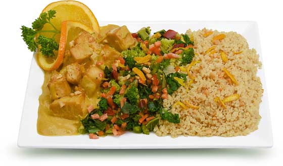 PlantPure vegan meal