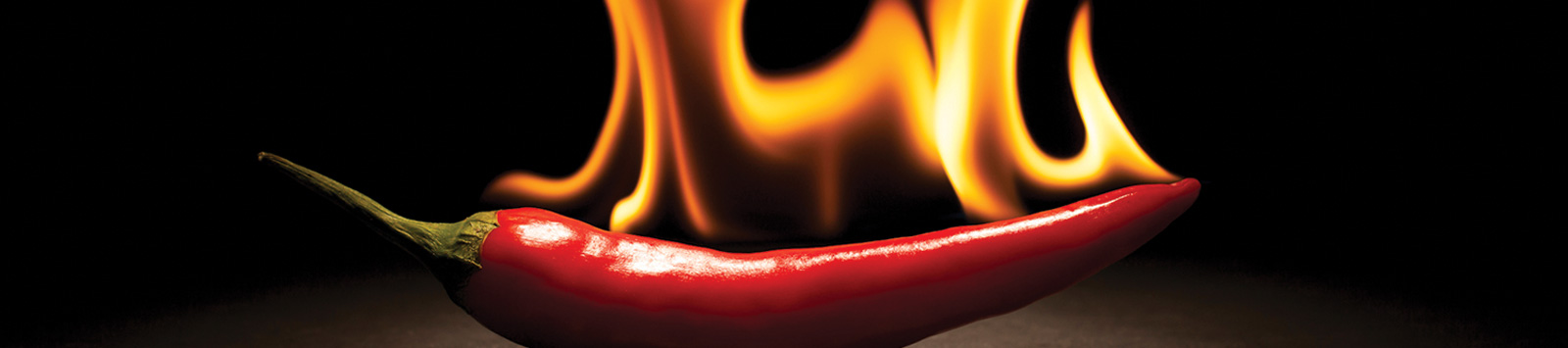Chili pepper and fire