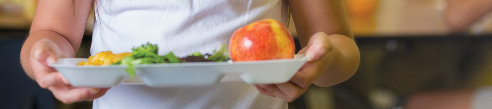Girl with Lunch Tray