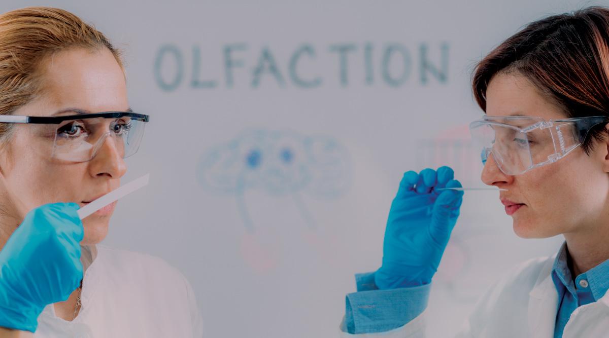 Sense of smell study in the lab