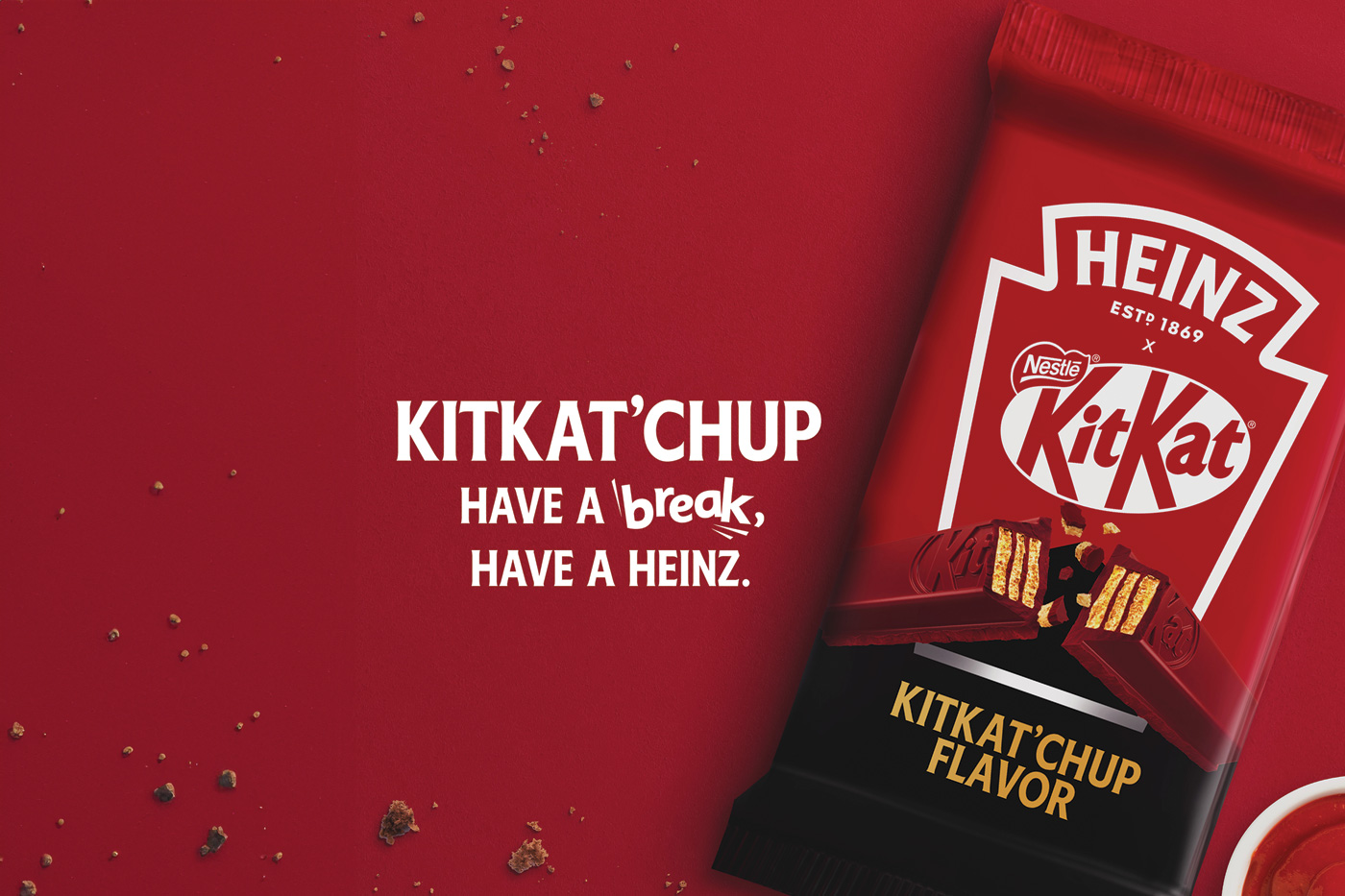 Heinz and KitKat teased a [fictional] variety of the popular candy in a KitKat’Chup flavor on their Instagram channels