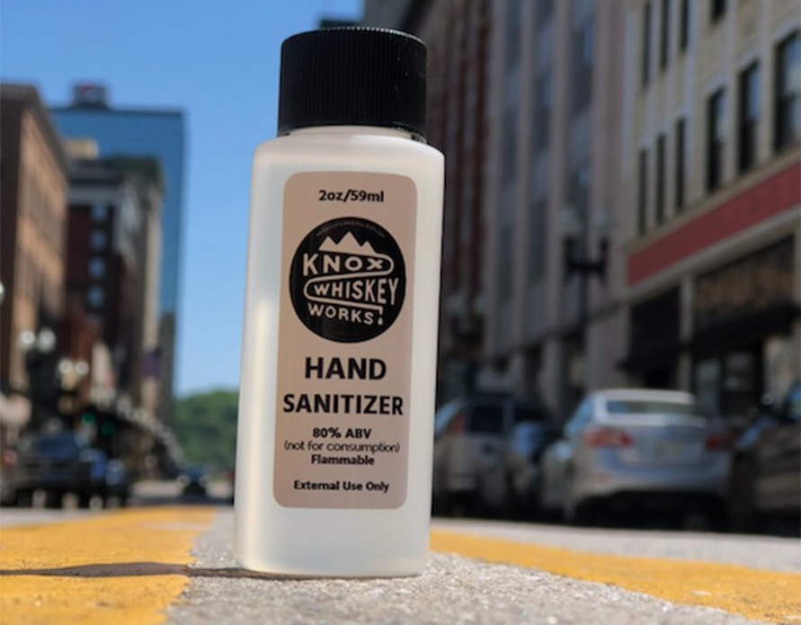 Knox Whiskey Works'  hand sanitzer