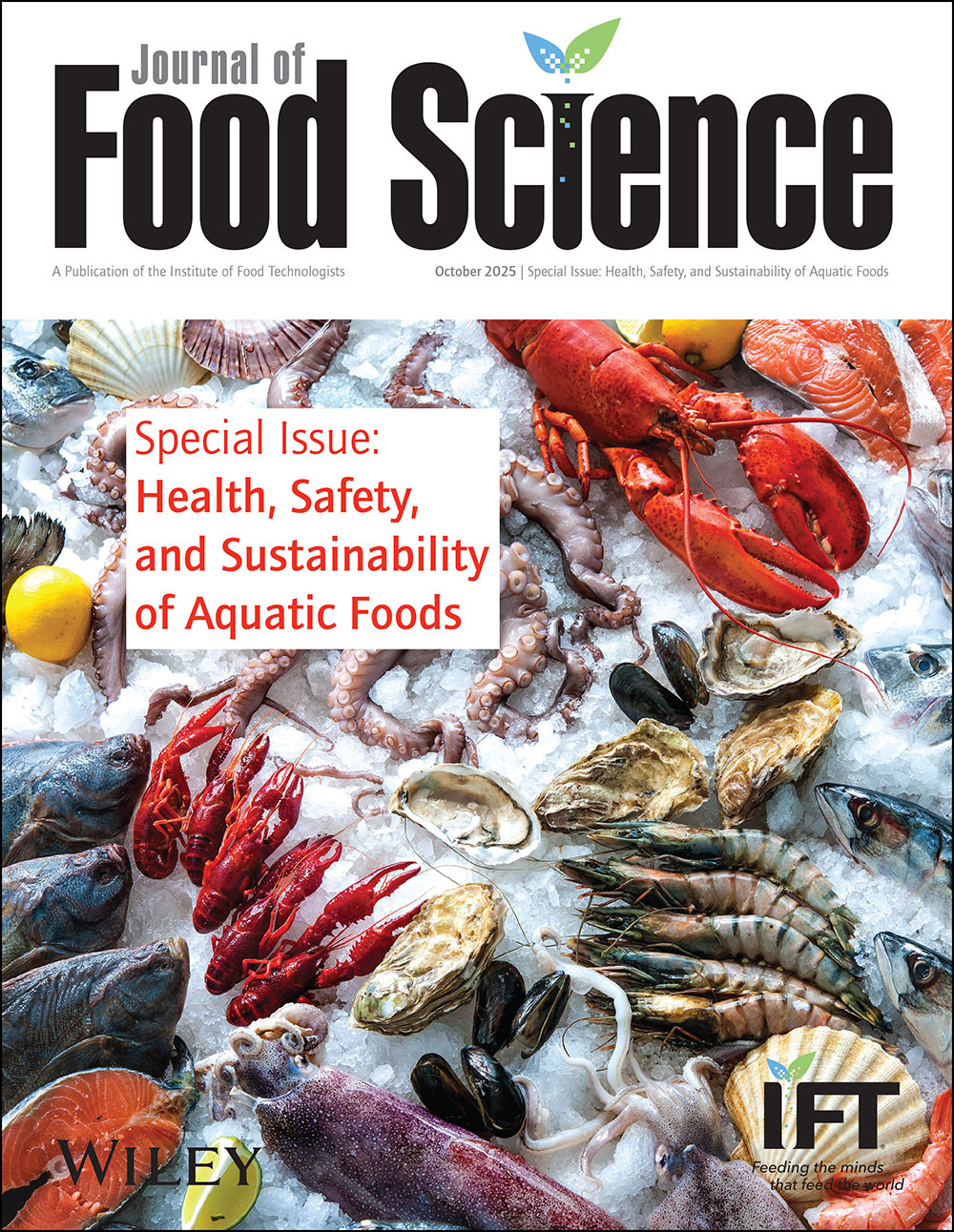 JFS Special Issue cover image: Health, Safety, and Sustainability of Aquatic Foods
